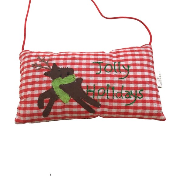 Christmas Ornaments Holidays Plaid Snowman Cross Snowman Minnie Mouse Lot of Six - Picture 2 of 9